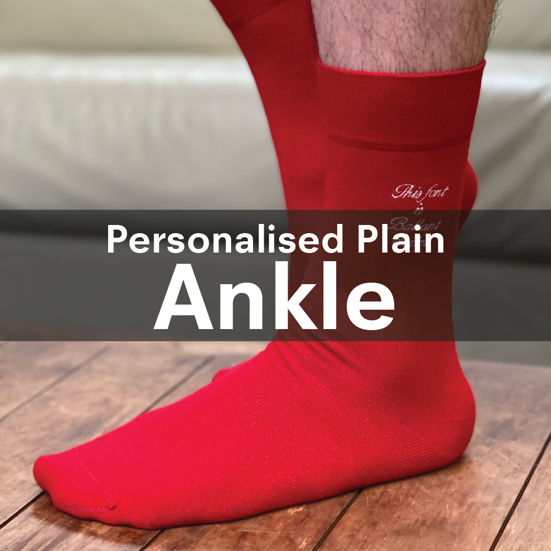 Sock Supermarket Personalised Plain Ankle