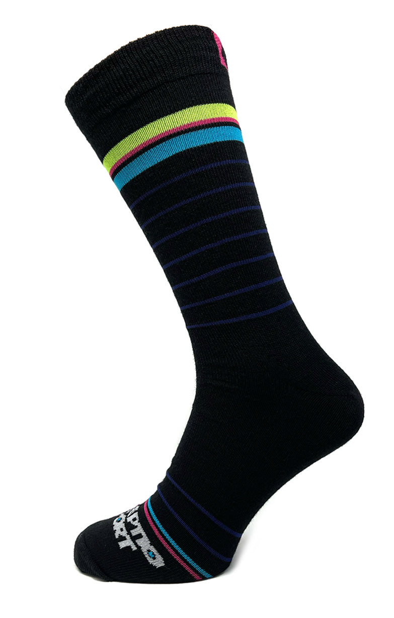 Exceptio Sport Crosstown Cycling Socks - Stripes