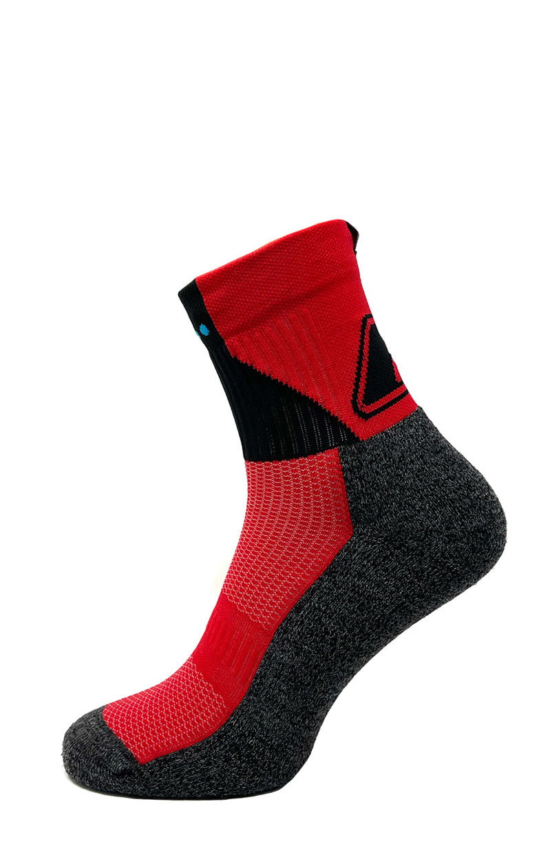 Exceptio Sport Intermediate Cycling Socks - Red/Black