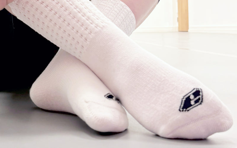Premium Irish Dance 'Poodle' Sock-Optic White