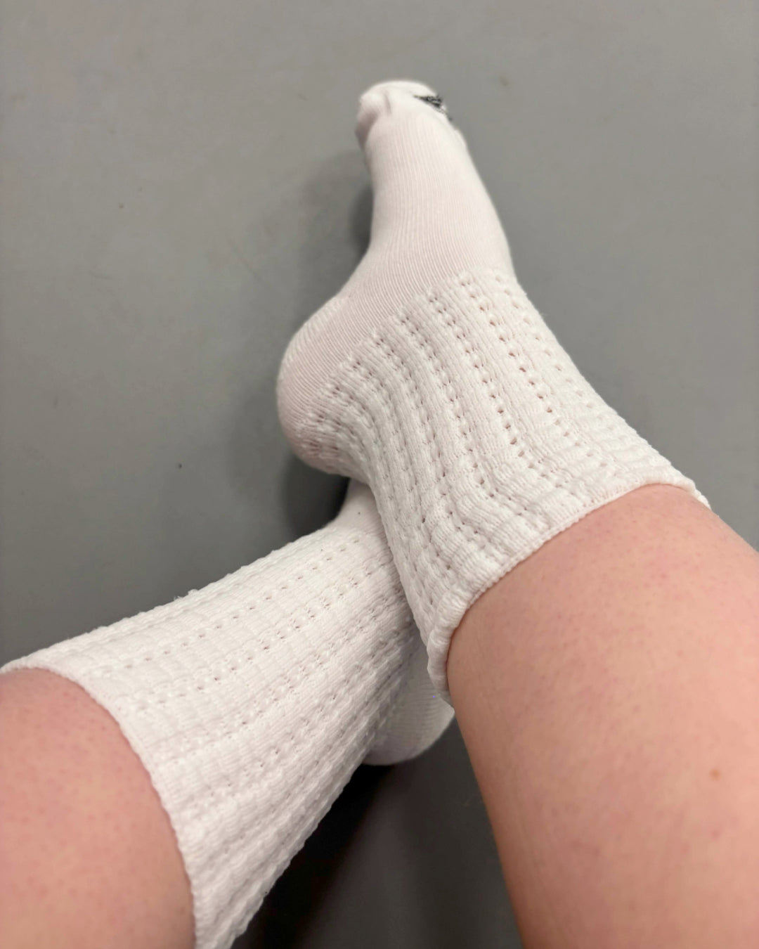 Premium Irish Dance 'Poodle' Sock-Optic White