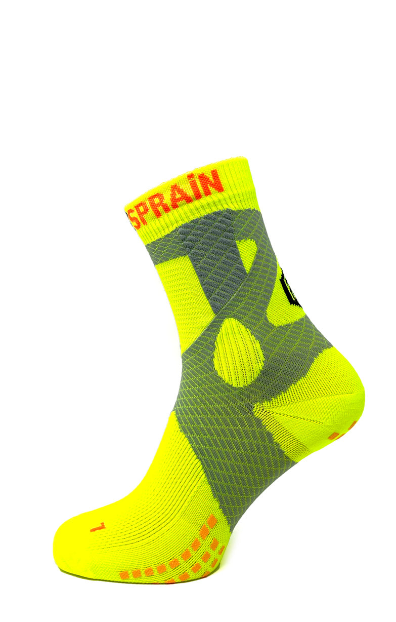 Prevent Sprain Technology Calf Socks - Yellow