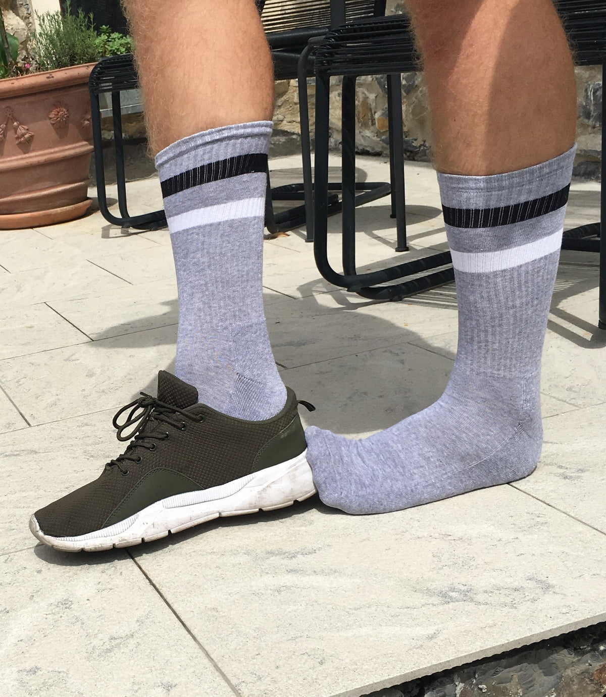 Buy Me Plain: Grey Classic Tube - socksupermarket