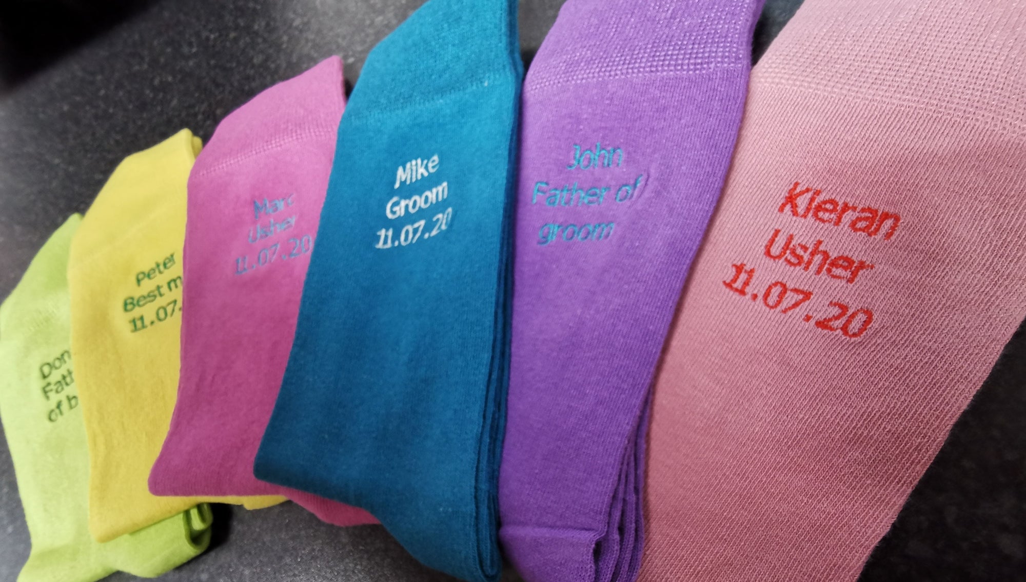 Personalised Wedding Socks