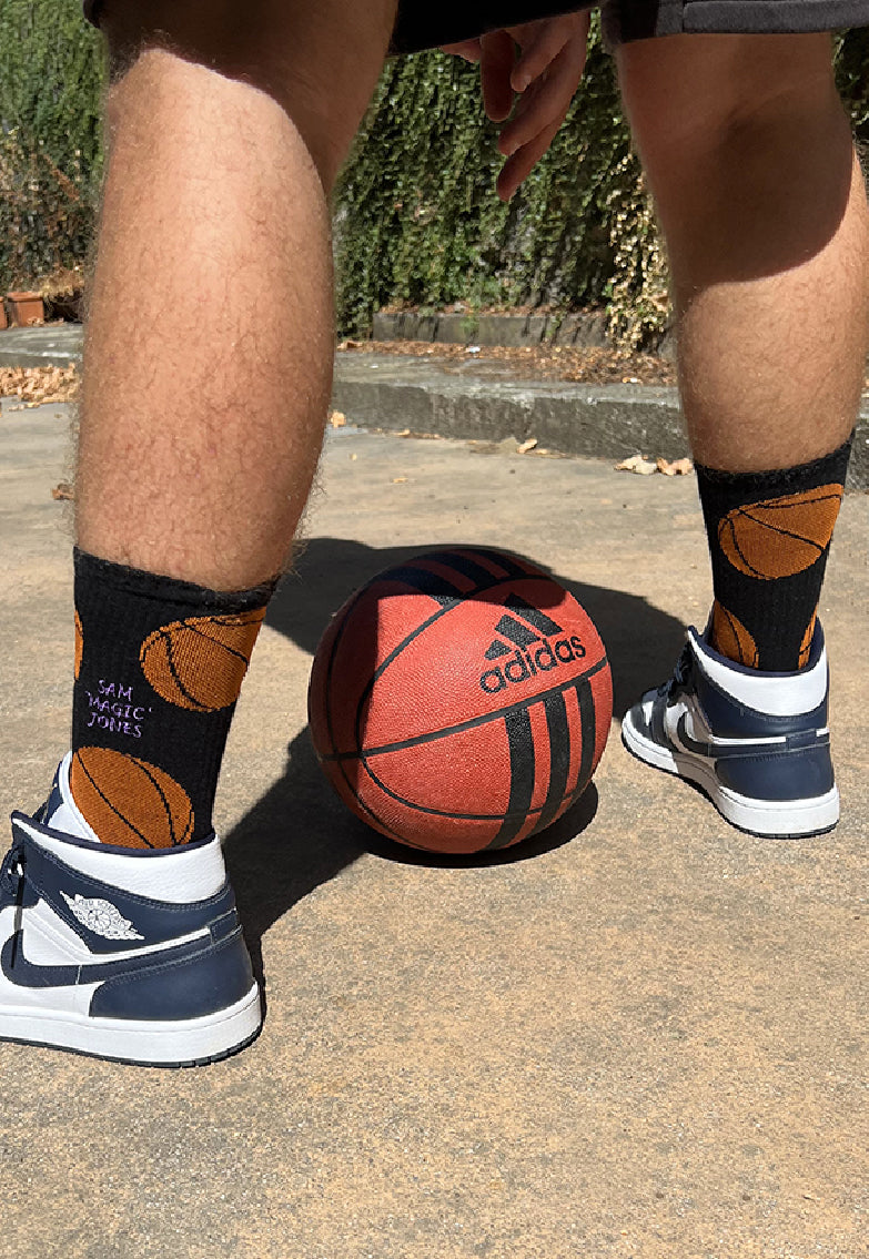 Sole Happy! Personalised Basketball Upcycled Crew Socks