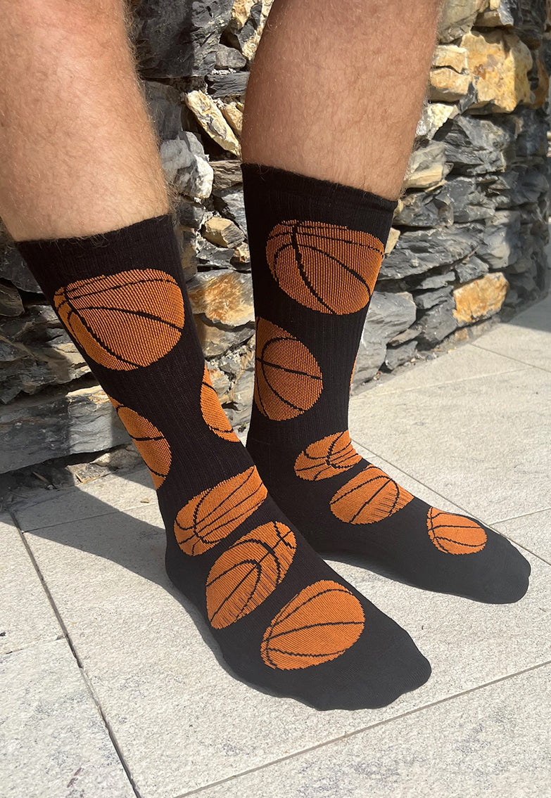 Sole Happy! Basketball Upcycled Crew Socks