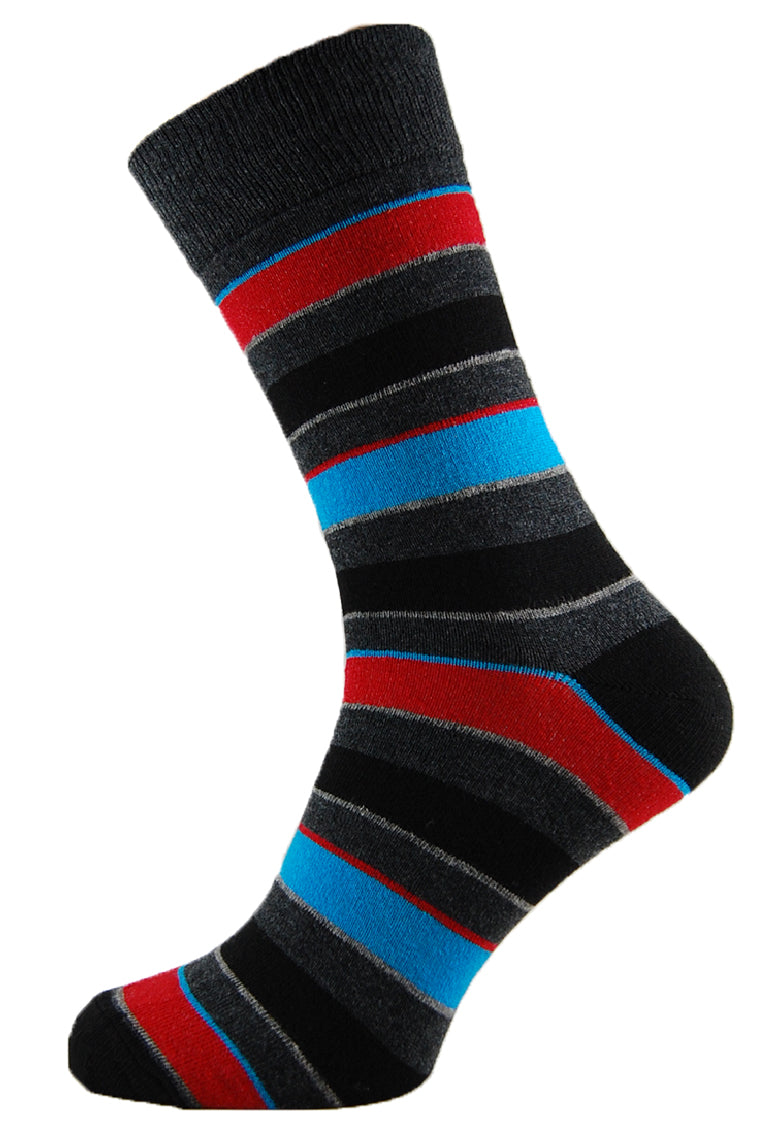 Men's 9 Pack Variegated Stripe Ankle Sock Multipack