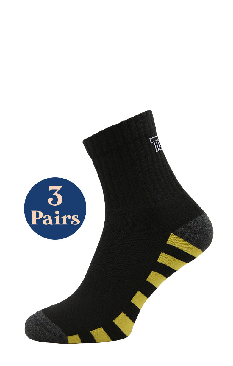3 Pairs ToeCap® Quarter Sock