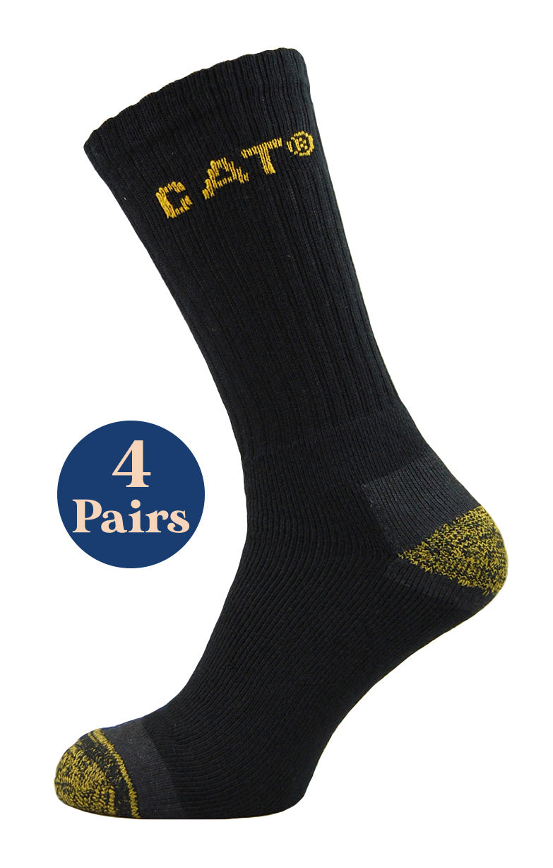 4 Pairs Caterpillar Premium Socks Black