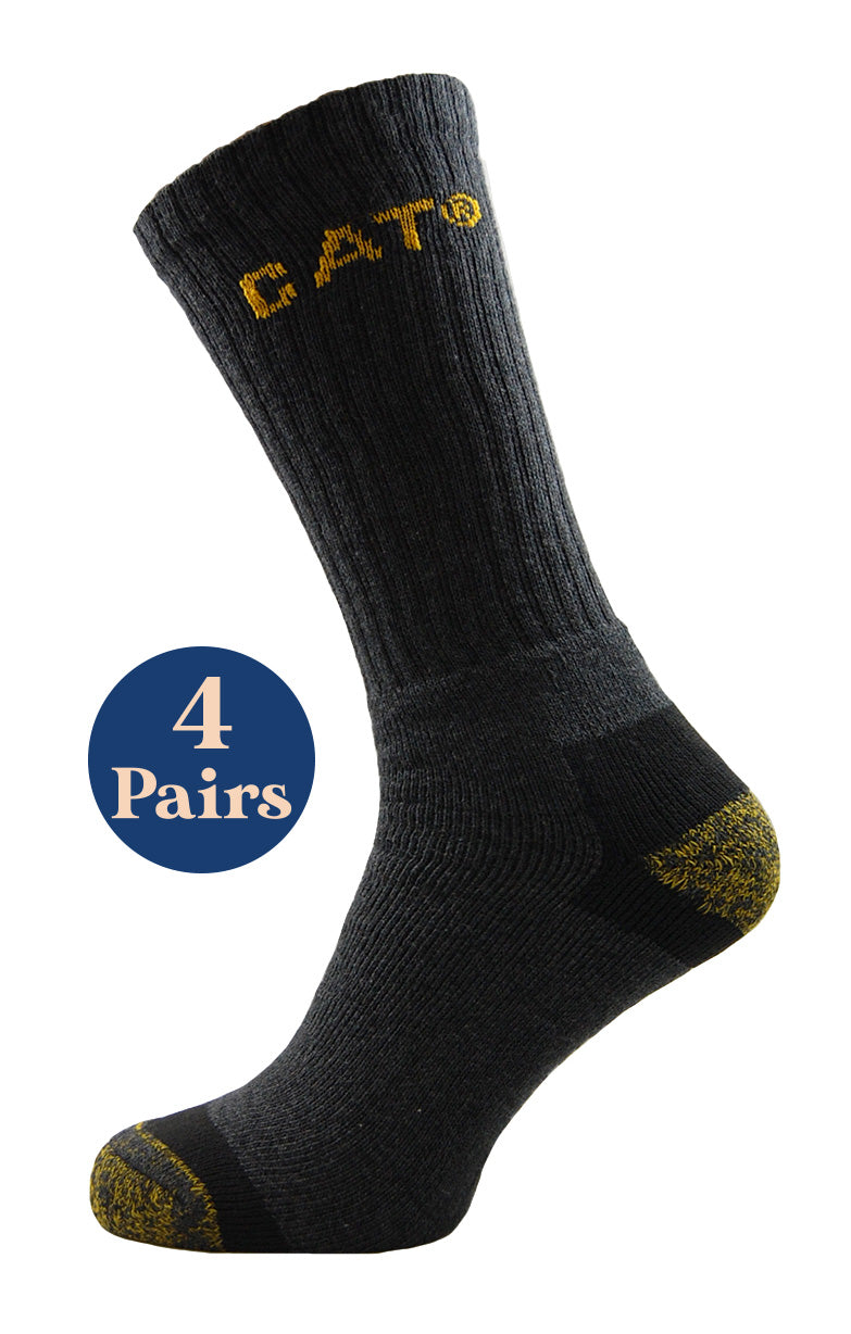 4 Pairs Caterpillar Premium Socks Charcoal