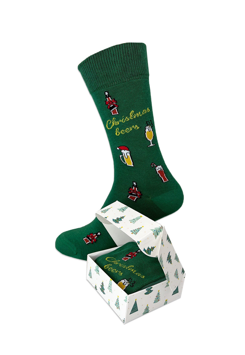 Sole Happy! 1 Pair Gift Boxed Christmas Beer Socks