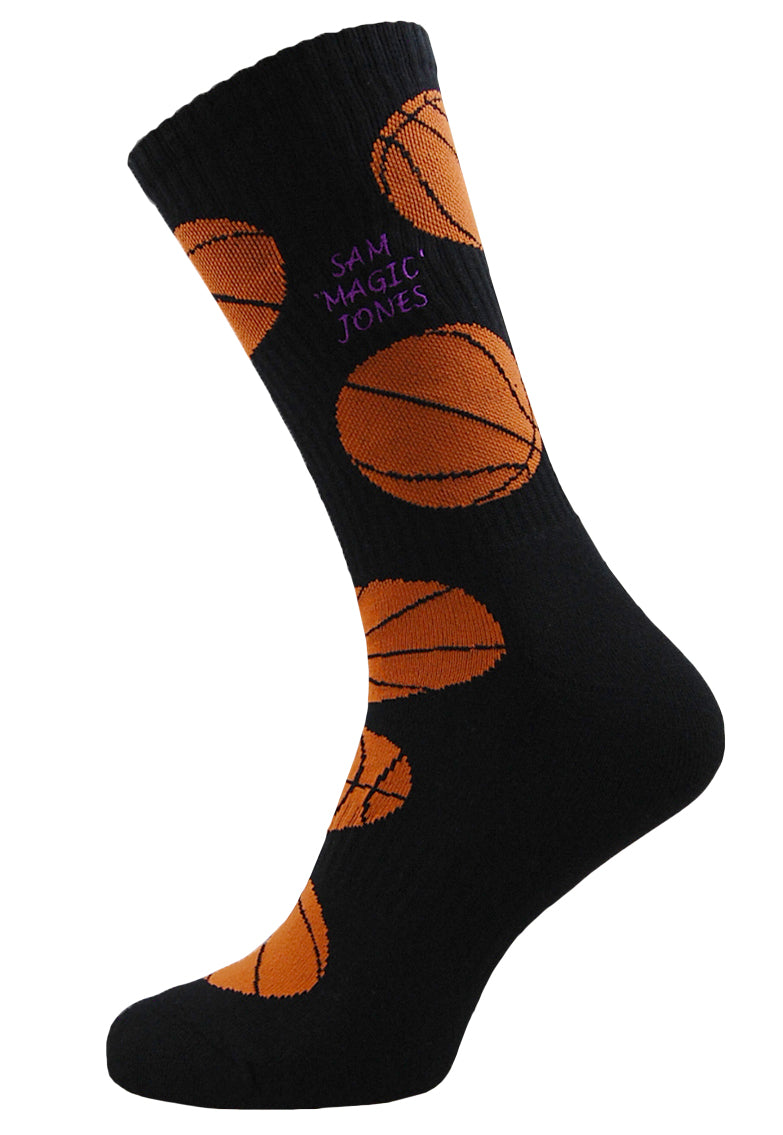 Sole Happy! Personalised Basketball Upcycled Crew Socks