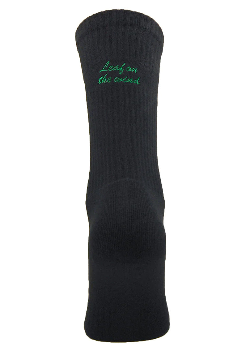 Personalised Fashion Crew Socks Black