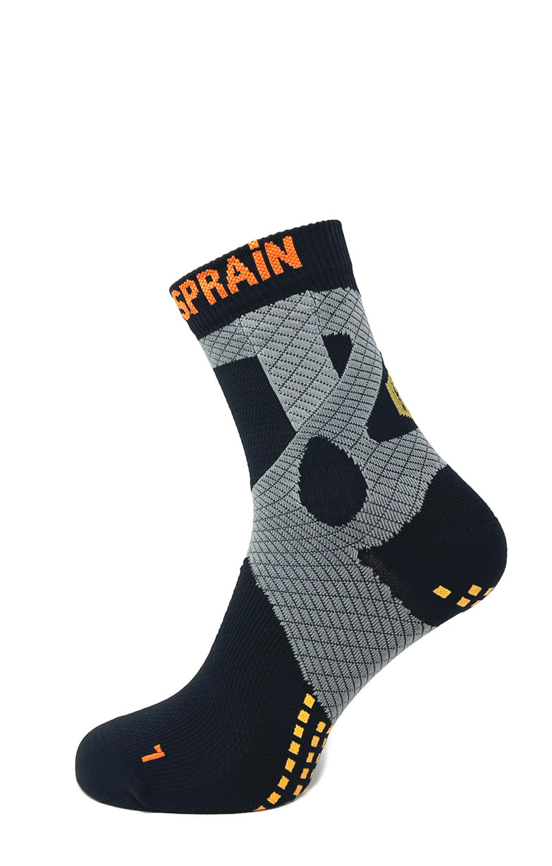 Prevent Sprain Technology Calf Socks - Black/Grey