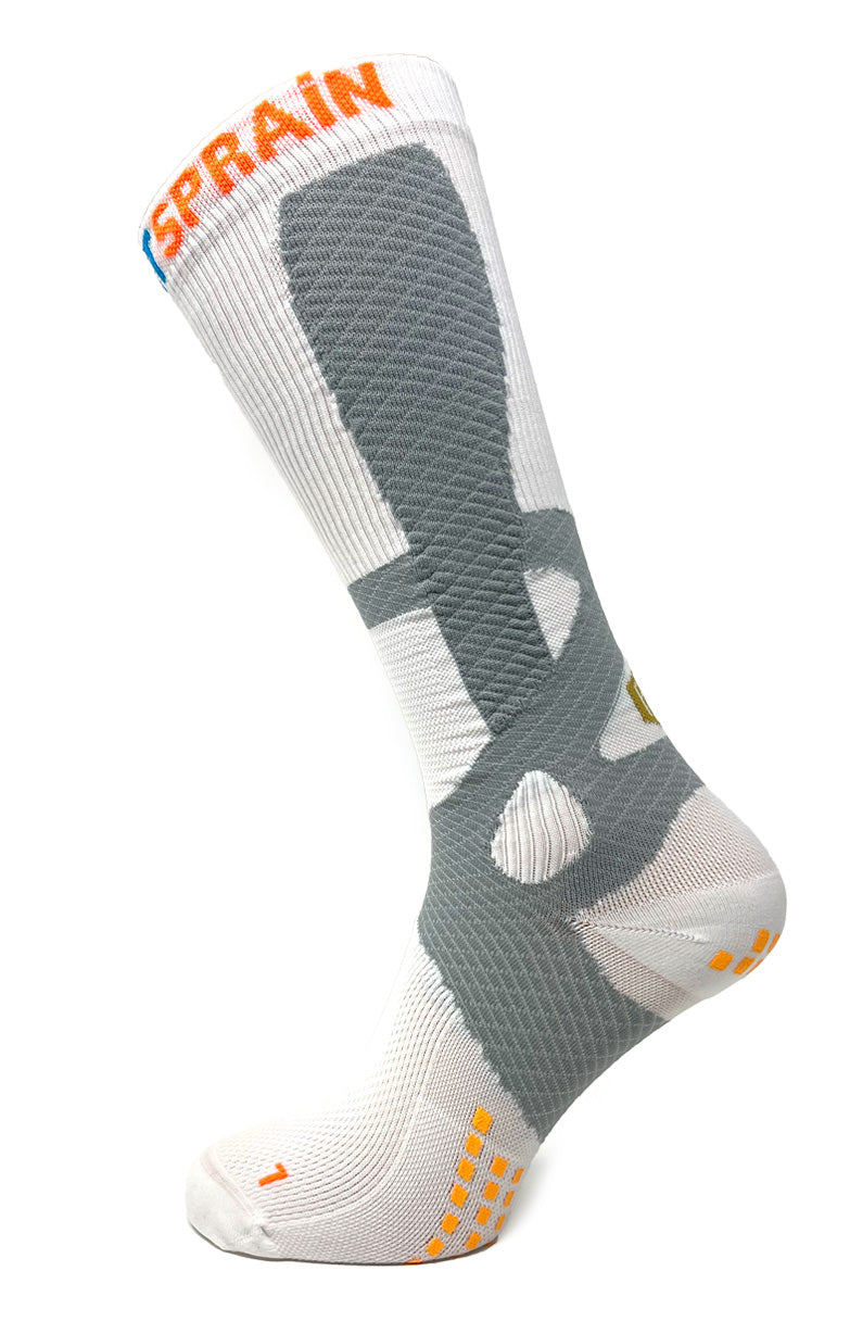 Prevent Sprain Technology Knee High - White/Grey