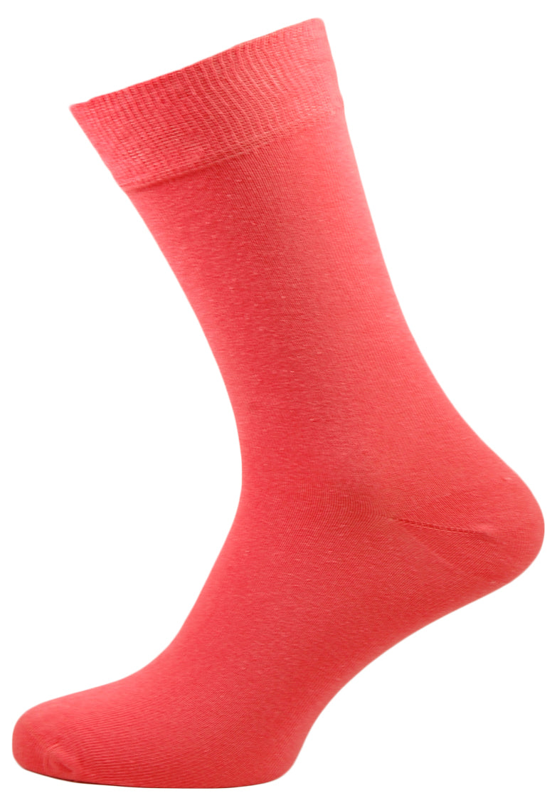 Buy Me Plain: Coral - socksupermarket