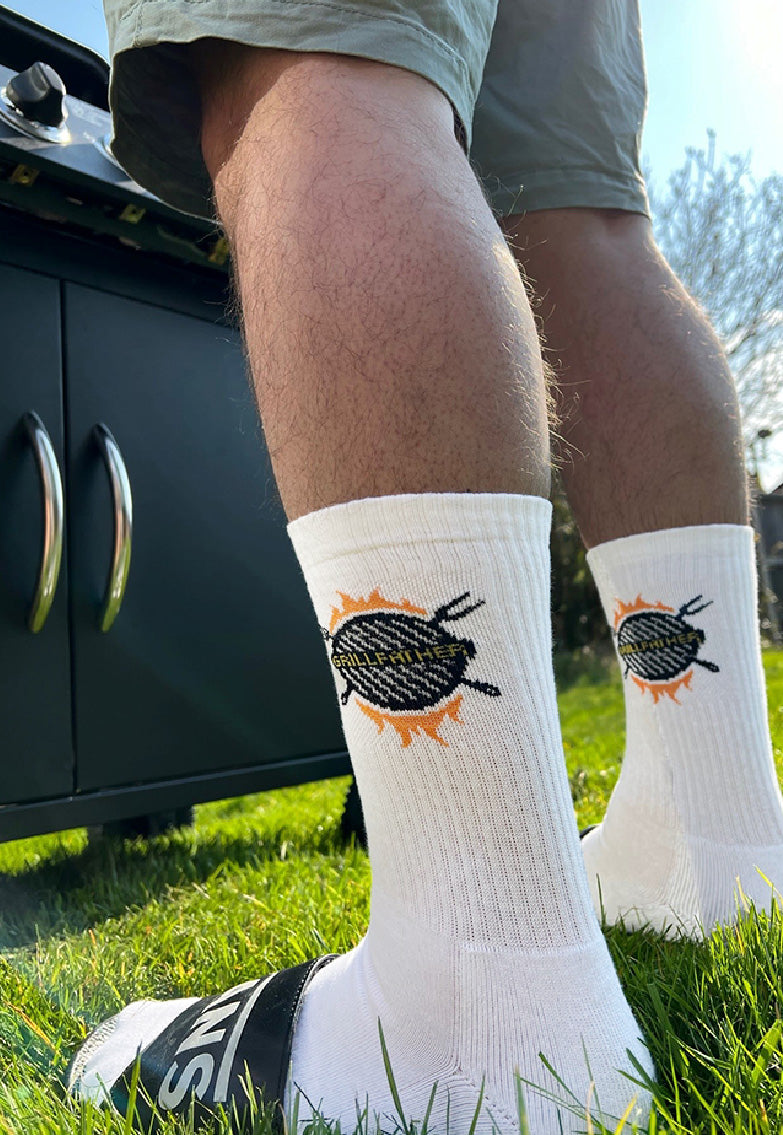 Sole Happy! Grillfather Upcycled Crew Socks