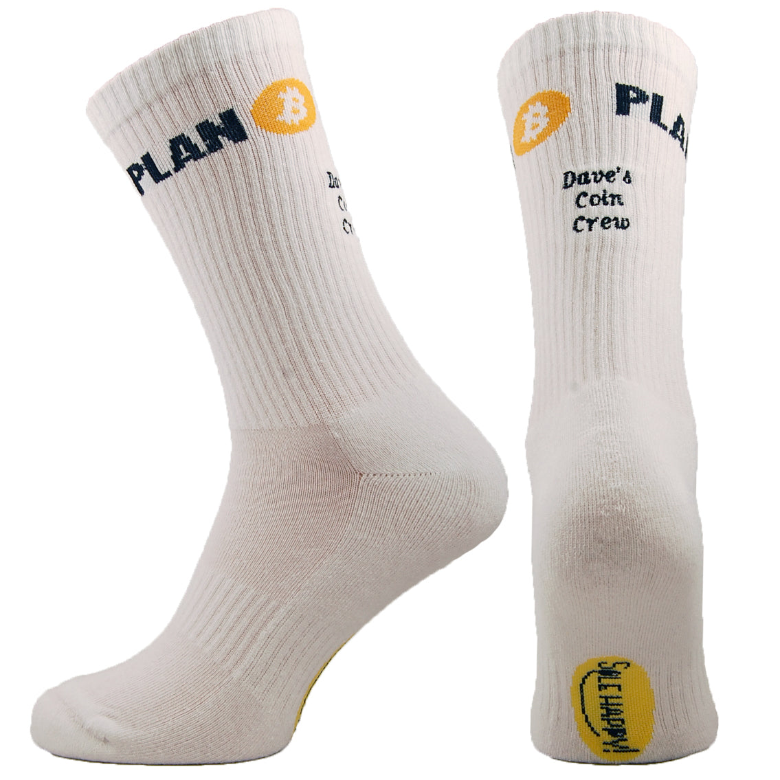Sole Happy! Personalised Plan B Upcycled Crew Socks