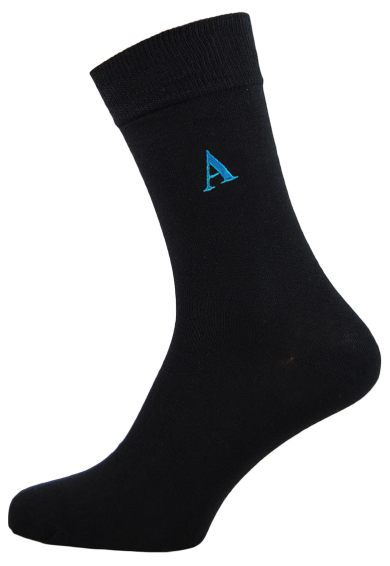 Alphabet Socks Blue A-Z
