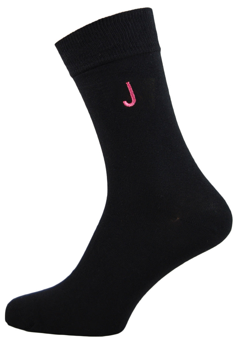 Alphabet Socks Pink A-Z