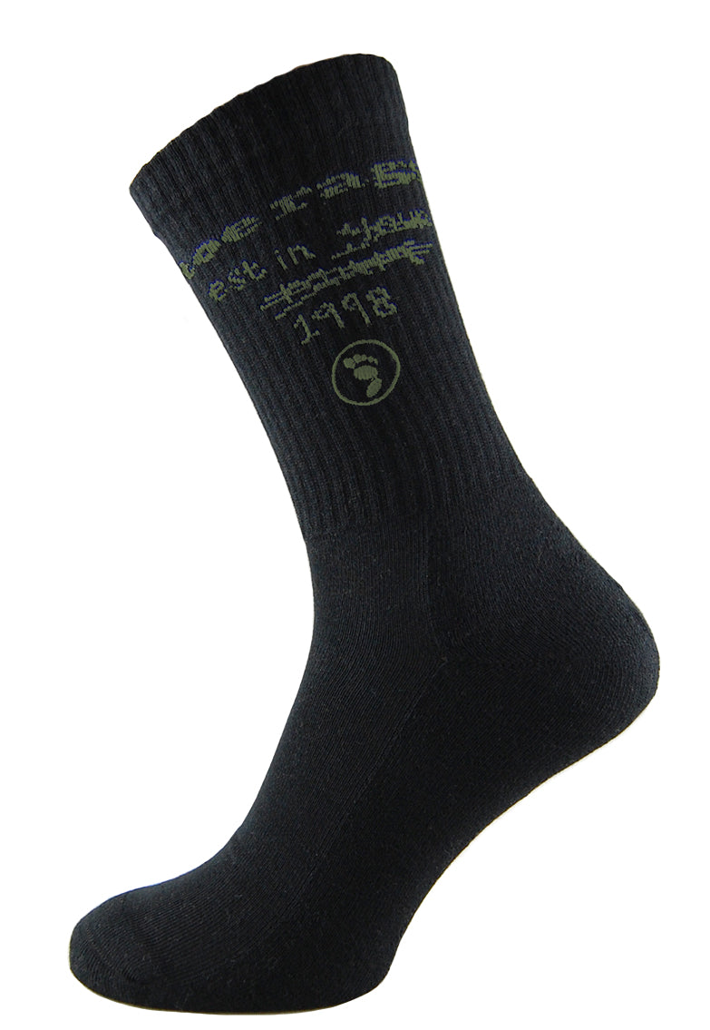 2 Pairs Toe Rags® Scribble Crew Socks
