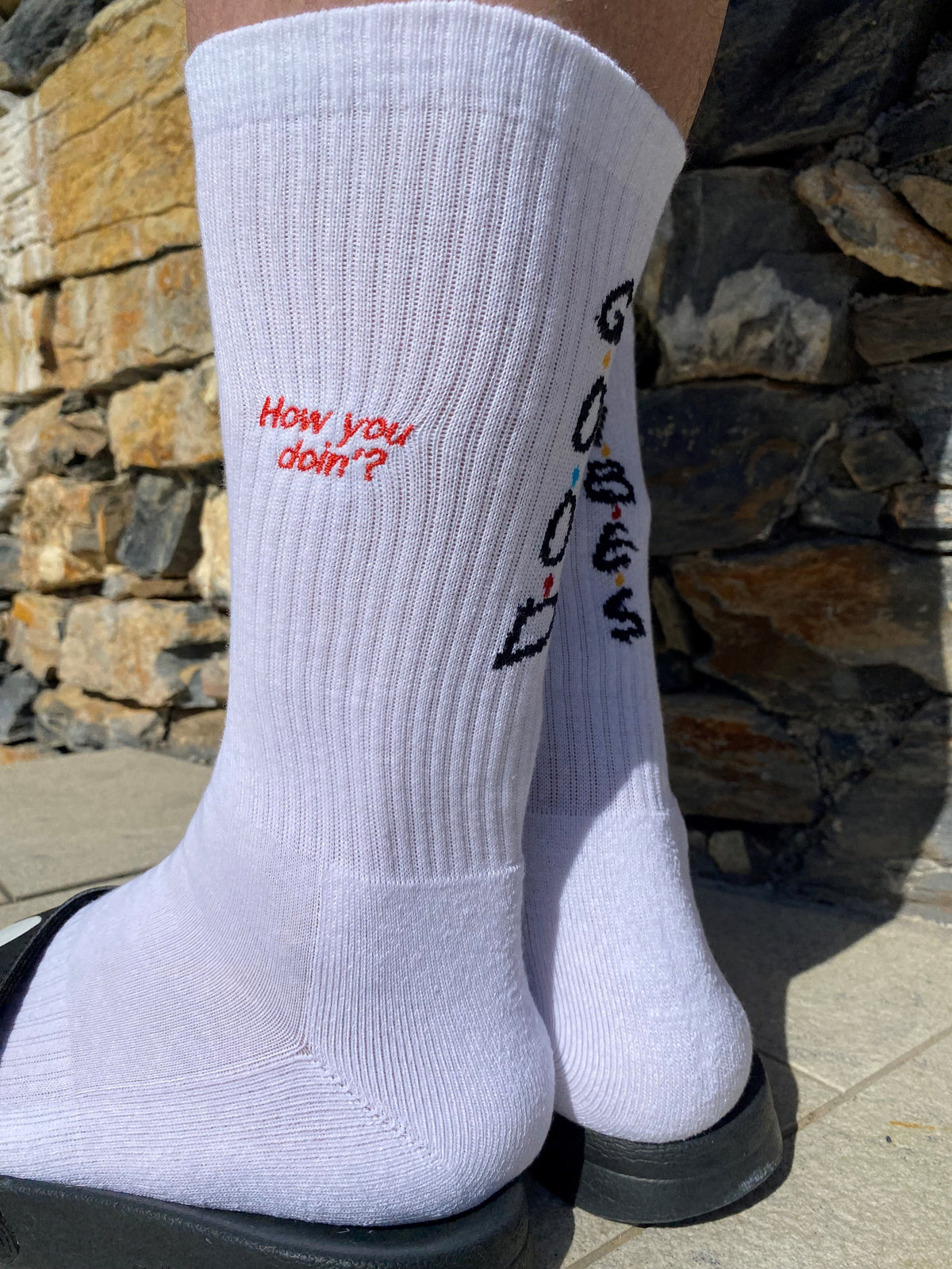 Sole Happy! Personalised Good Vibes Upcycled Crew Socks