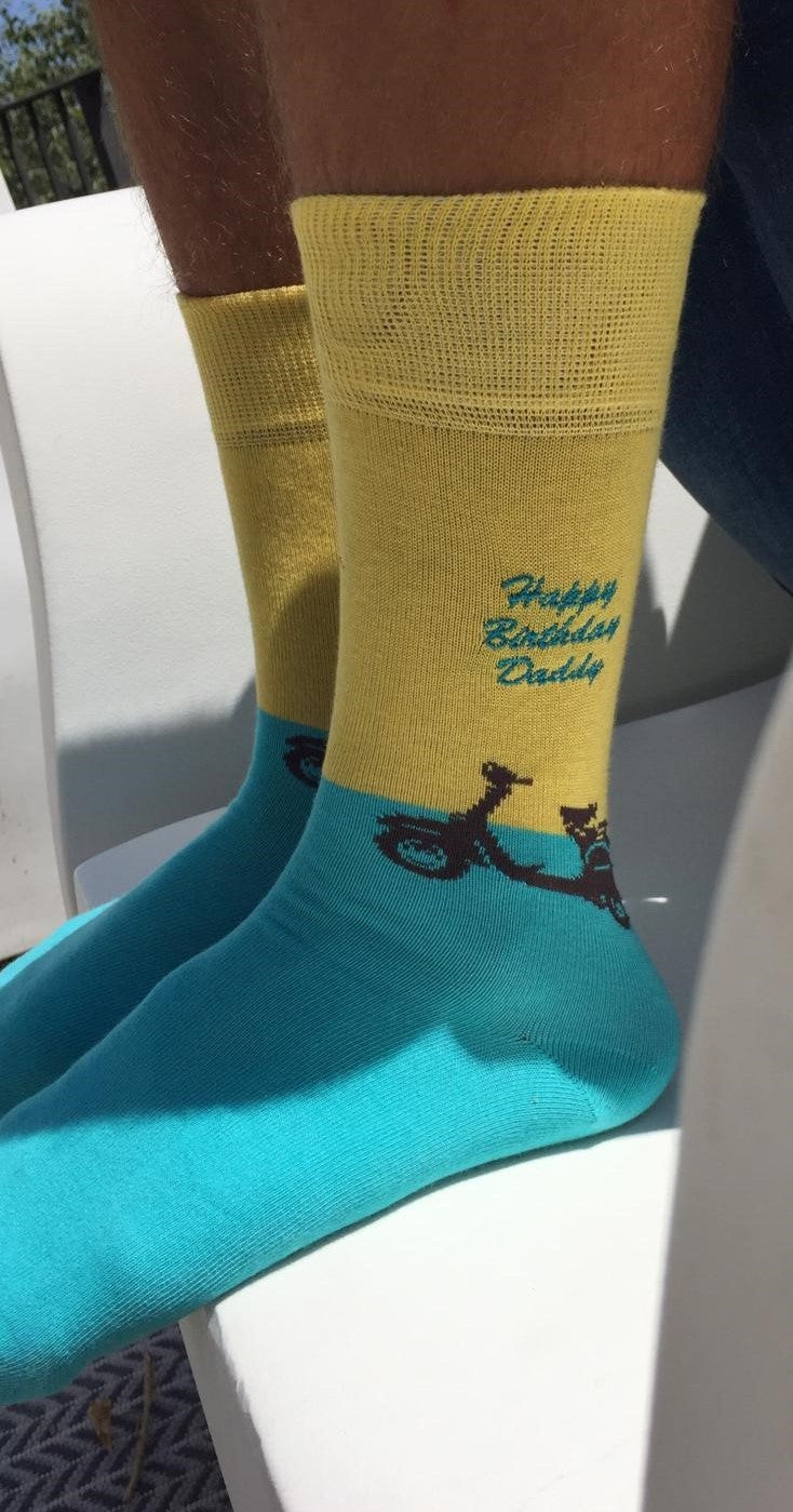 Personalise Me: Vintage Scooter - socksupermarket